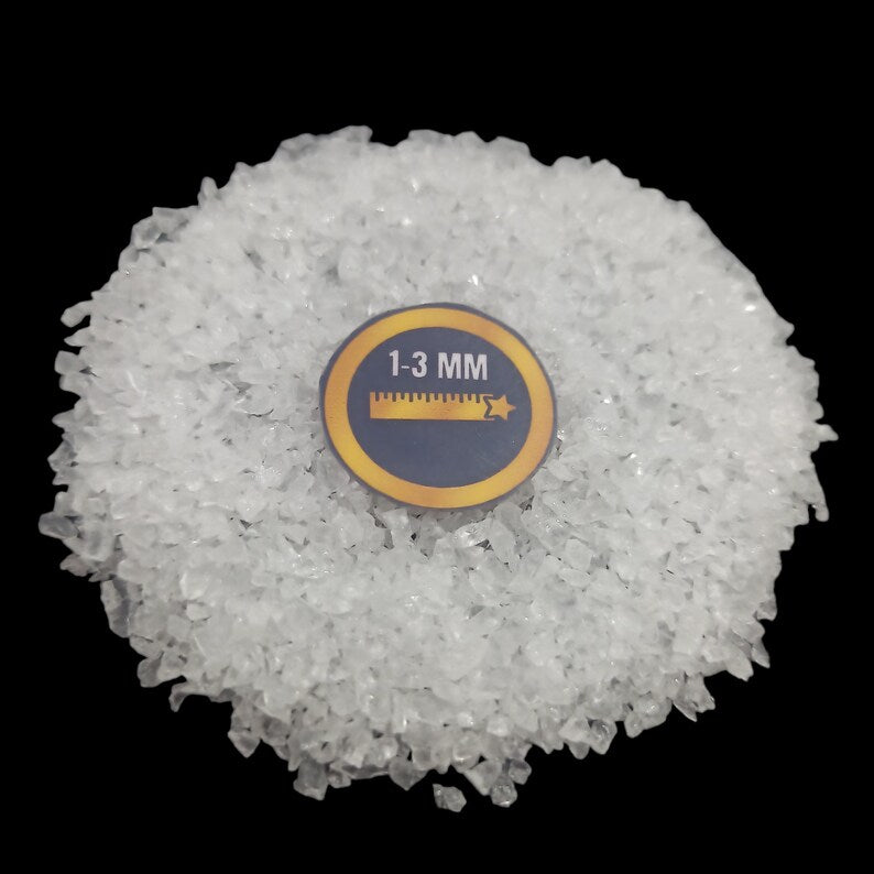 Earthmines Fitkari Gemstone Crushed 1-3mm Natural Loose Stone for Orgonite, Jewelry, Reiki, Chakra Healing & Home Decor - Image 2