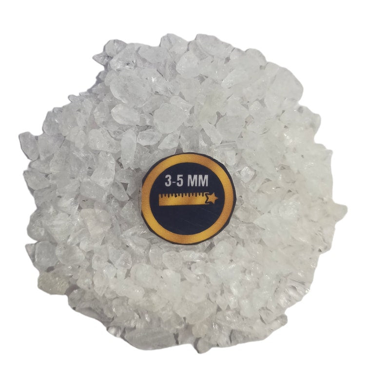 Earthmines Fitkari Gemstone Crushed 3-5mm Natural Loose Stone for Vase Fillers, Crystal Decor, Reiki, Chakra Healing & Feng Shui - Image 4