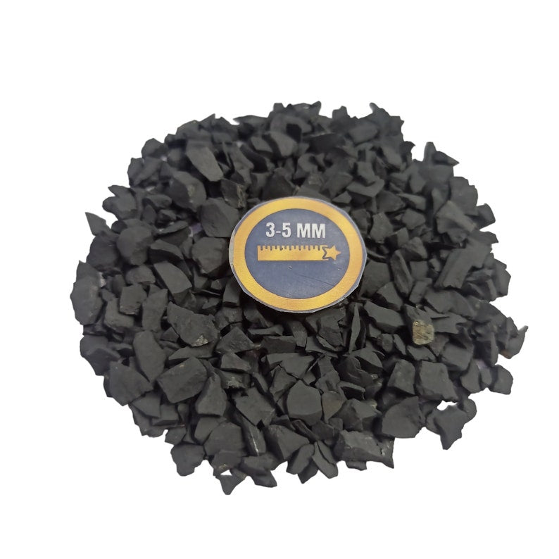 Earthmines Shungite Gemstone Crushed 3-5mm Natural Loose Stone for Vase Fillers, Crystal Decor, Reiki, Chakra Healing & Feng Shui - Image 4
