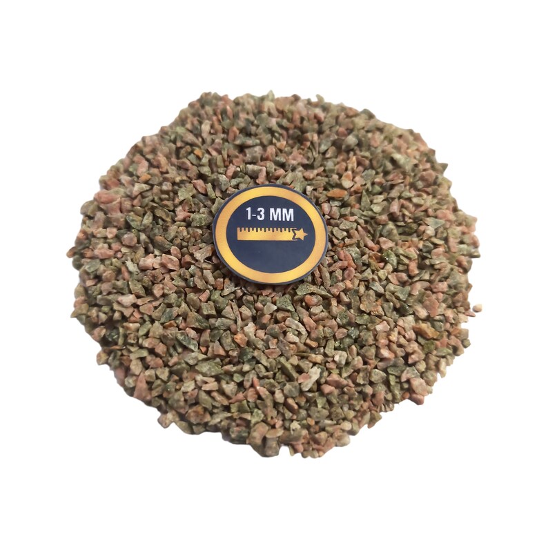 Earthmines Unakite Gemstone Crushed 1-3mm Natural Loose Stone for Orgonite, Jewelry, Reiki, Chakra Healing & Home Decor - Image 4