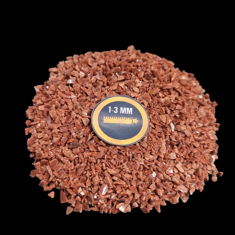 Earthmines Sunstone Gemstone Crushed 1-3mm Natural Loose Stone for Orgonite, Jewelry, Reiki, Chakra Healing & Home Decor - Image 3