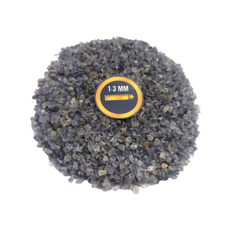 Earthmines Natural Iolite Gemstone Crushed 1-3mm Natural Loose Stone for Orgonite, Jewelry, Reiki, Chakra Healing & Home Decor - Image 3