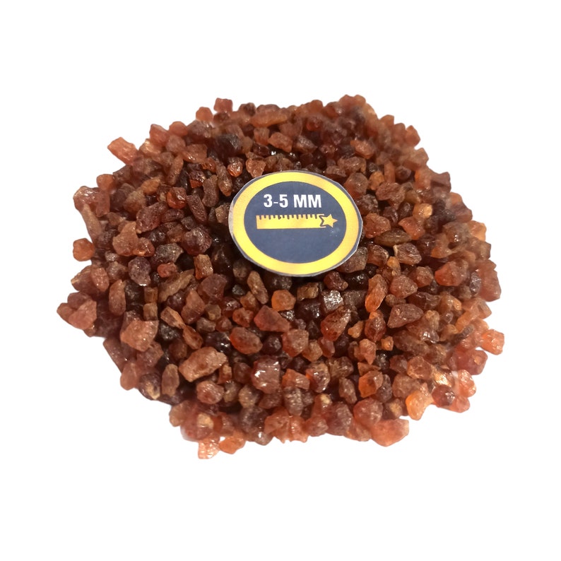 Earthmines Hessonite Garnet Gemstone Crushed 3-5mm Natural Loose Stone for Vase Fillers, Crystal Decor, Reiki, Chakra Healing & Feng Shui - Image 4