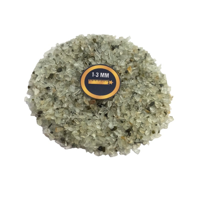 Earthmines Prehnite Gemstone Crushed 1-3mm Natural Loose Stone for Orgonite, Jewelry, Reiki, Chakra Healing & Home Decor - Image 4