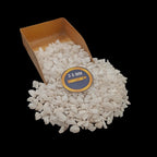 Earthmines White King Gemstone Crushed 3-5mm Natural Loose Stone for Vase Fillers, Crystal Decor, Reiki, Chakra Healing & Feng Shui - Image 1