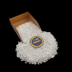 Earthmines White King Gemstone Crushed 1-3mm Natural Loose Stone for Orgonite, Jewelry, Reiki, Chakra Healing & Home Decor - Image 1