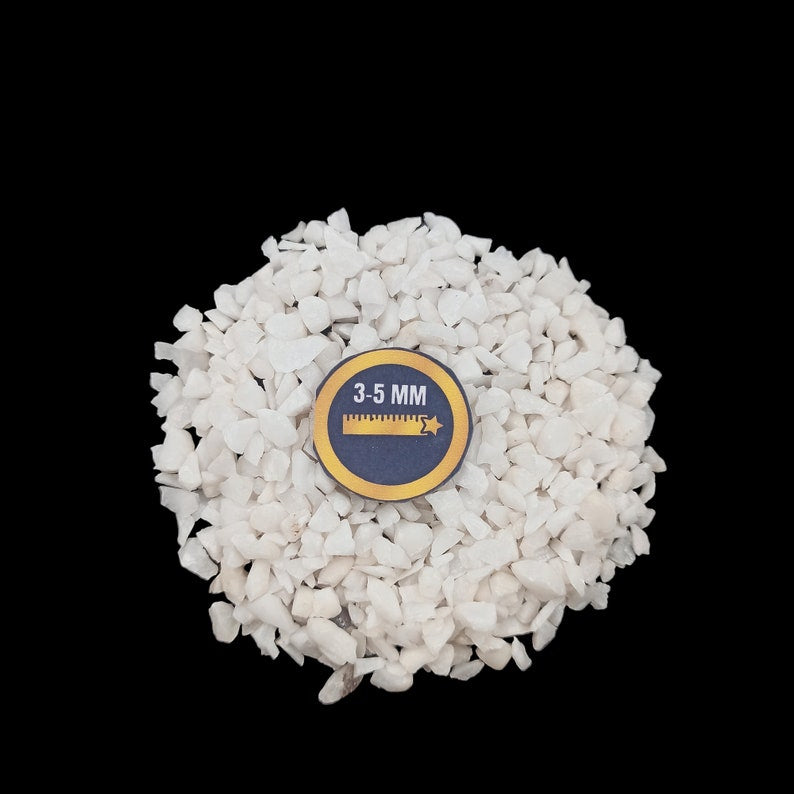 Earthmines White King Gemstone Crushed 3-5mm Natural Loose Stone for Vase Fillers, Crystal Decor, Reiki, Chakra Healing & Feng Shui - Image 4