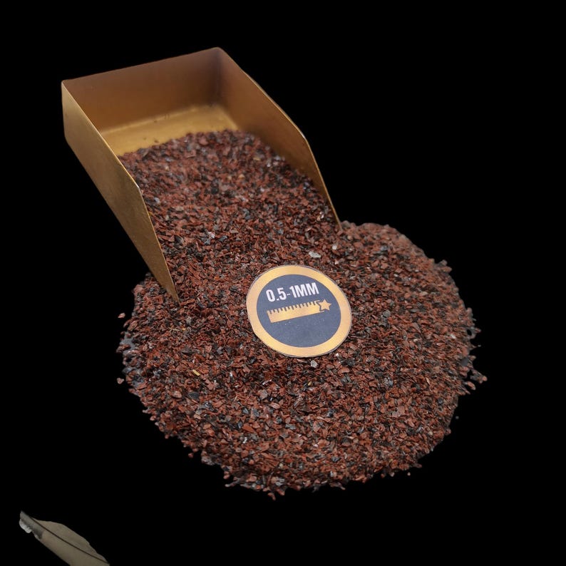 Earthmines Mahogany Obsedian Gemstone Crushed 0.5-1mm Natural Loose Stone for Resin Art, Jewelry Inlay, Reiki, Chakra Healing & Crystal Bottles - Image 1