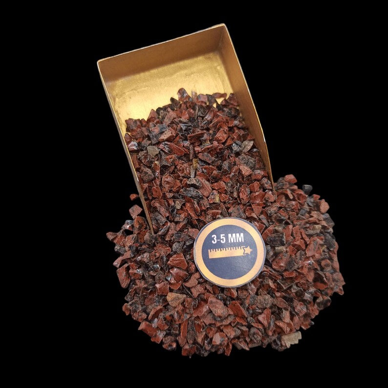 Earthmines Mahogany Obsedian Gemstone Crushed 3-5mm Natural Loose Stone for Vase Fillers, Crystal Decor, Reiki, Chakra Healing & Feng Shui - Image 4