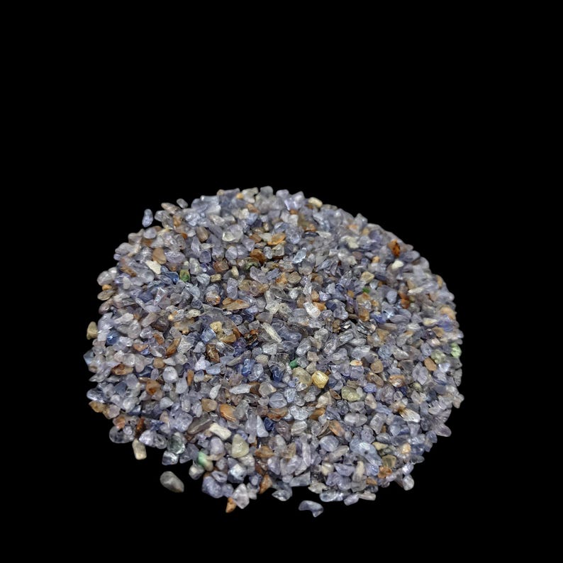 Earthmines Tanzanite Gemstone Crushed 1-3mm Natural Loose Stone for Orgonite, Jewelry, Reiki, Chakra Healing & Home Decor - Image 2