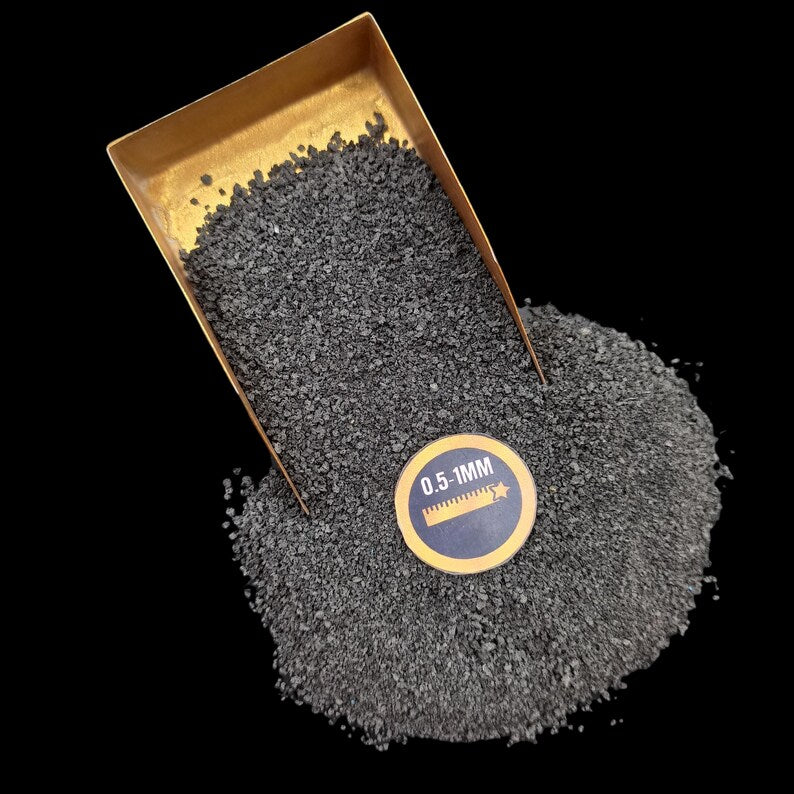 Earthmines Lava Gemstone Crushed 0.5-1mm Natural Loose Stone for Resin Art, Jewelry Inlay, Reiki, Chakra Healing & Crystal Bottles - Image 2