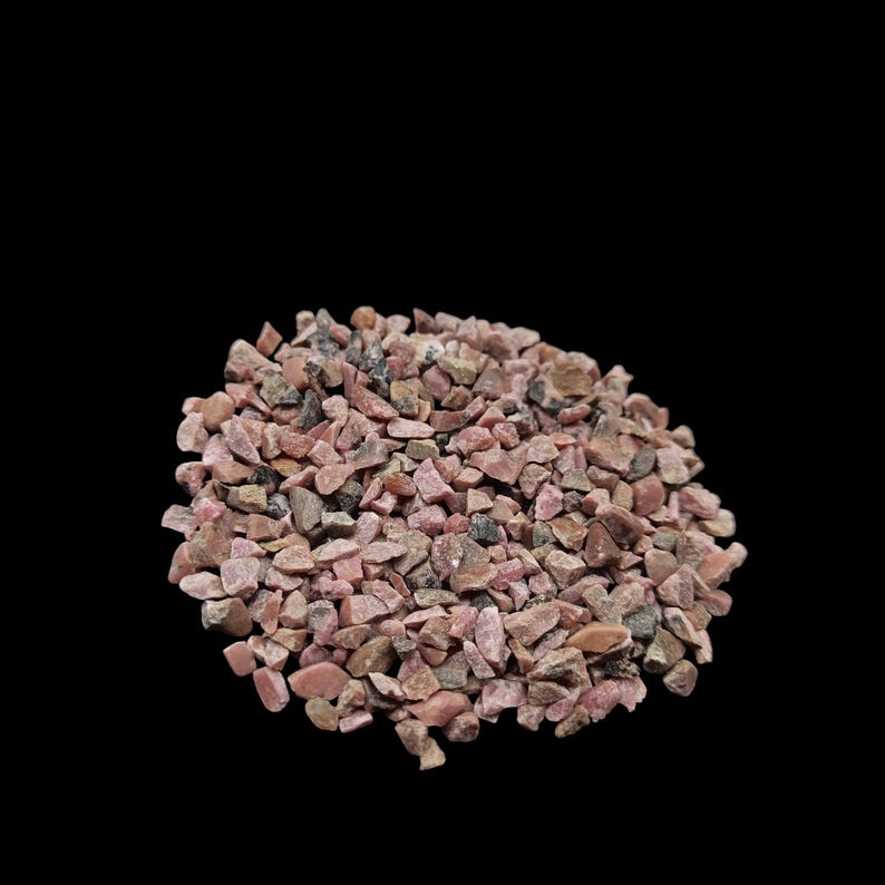 Earthmines Rhodonite Gemstone Crushed 1-3mm Natural Loose Stone for Orgonite, Jewelry, Reiki, Chakra Healing & Home Decor - Image 4