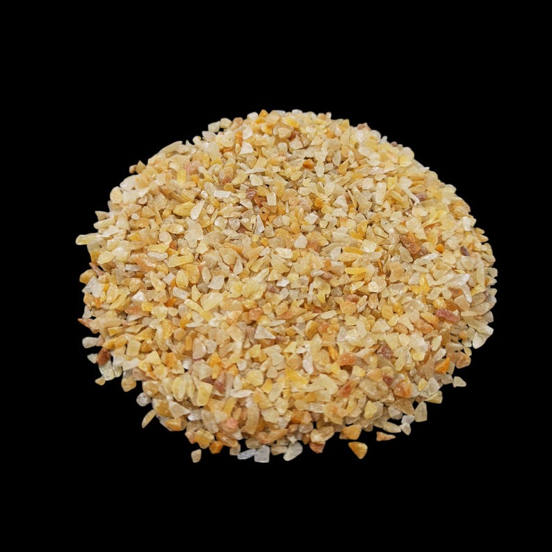 Earthmines Yellow Gold Gemstone Crushed 1-3mm Natural Loose Stone for Orgonite, Jewelry, Reiki, Chakra Healing & Home Decor - Image 2