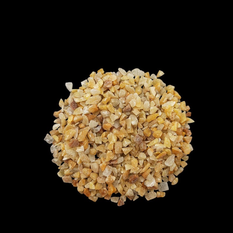 Earthmines Yellow Gold Gemstone Crushed 3-5mm Natural Loose Stone for Vase Fillers, Crystal Decor, Reiki, Chakra Healing & Feng Shui - Image 4