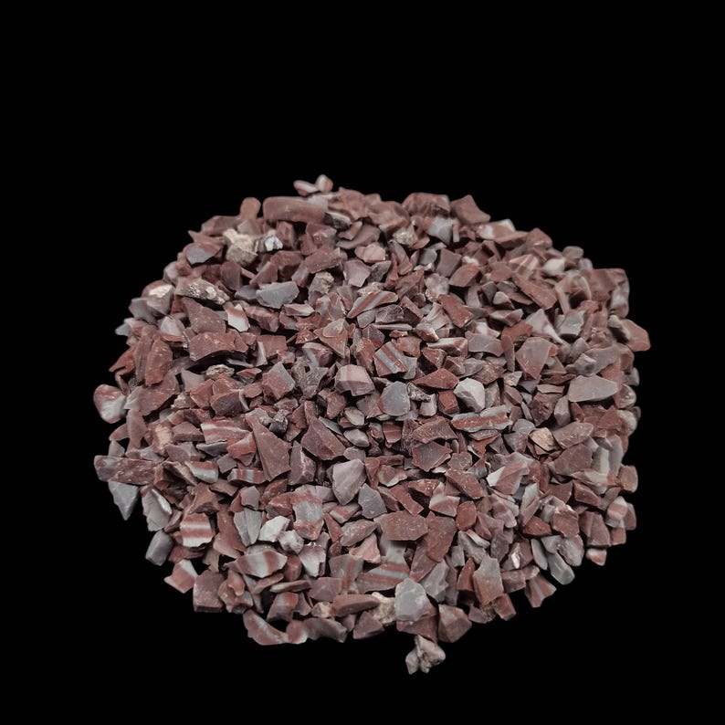 Earthmines Red Lace Agate Gemstone Crushed 3-5mm Natural Loose Stone for Vase Fillers, Crystal Decor, Reiki, Chakra Healing & Feng Shui - Image 2