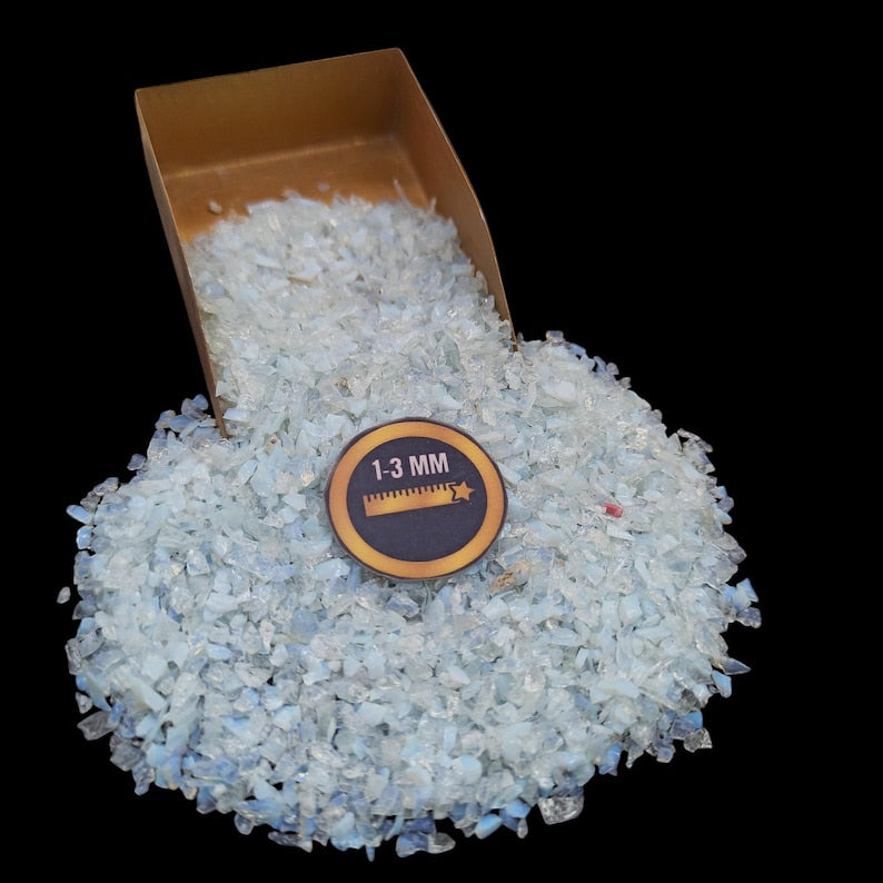 Earthmines Sea Opalite Gemstone Crushed 1-3mm Natural Loose Stone for Orgonite, Jewelry, Reiki, Chakra Healing & Home Decor - Image 1