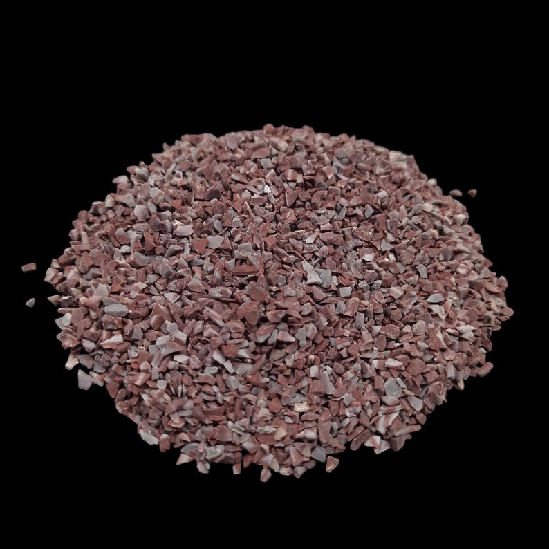 Earthmines Red Lace Agate Gemstone Crushed 1-3mm Natural Loose Stone for Orgonite, Jewelry, Reiki, Chakra Healing & Home Decor - Image 2
