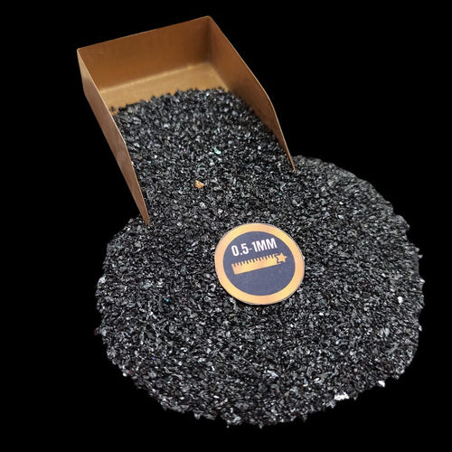 Earthmines Carborundum Gemstone Crushed 0.5-1mm Natural Loose Stone for Resin Art, Jewelry Inlay, Reiki, Chakra Healing & Crystal Bottles - Image 1