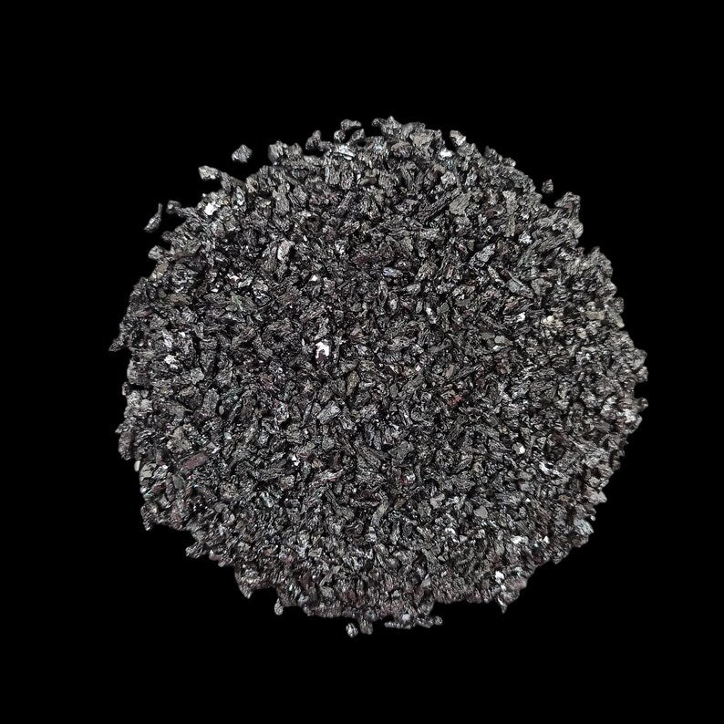 Earthmines Carborundum Gemstone Crushed 1-3mm Natural Loose Stone for Orgonite, Jewelry, Reiki, Chakra Healing & Home Decor - Image 2