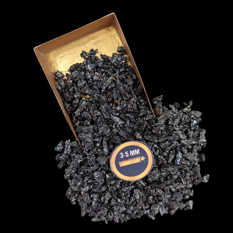 Earthmines Carborundum Gemstone Crushed 3-5mm Natural Loose Stone for Vase Fillers, Crystal Decor, Reiki, Chakra Healing & Feng Shui - Image 4