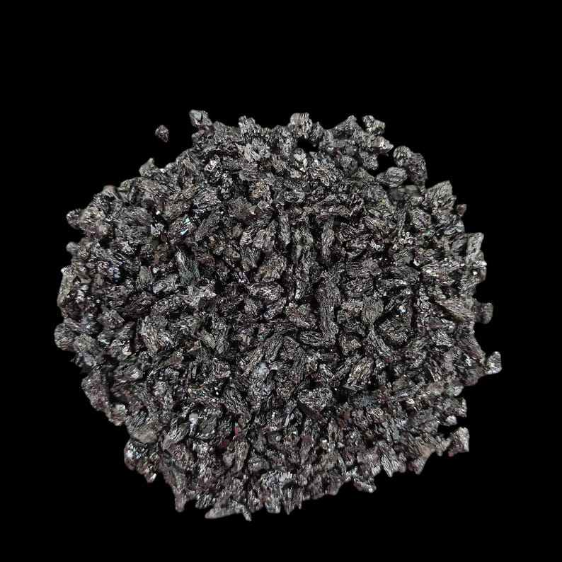 Earthmines Carborundum Gemstone Crushed 3-5mm Natural Loose Stone for Vase Fillers, Crystal Decor, Reiki, Chakra Healing & Feng Shui - Image 2