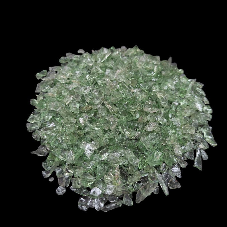 Earthmines Green Obsidian Gemstone Crushed 3-5mm Natural Loose Stone for Vase Fillers, Crystal Decor, Reiki, Chakra Healing & Feng Shui - Image 4