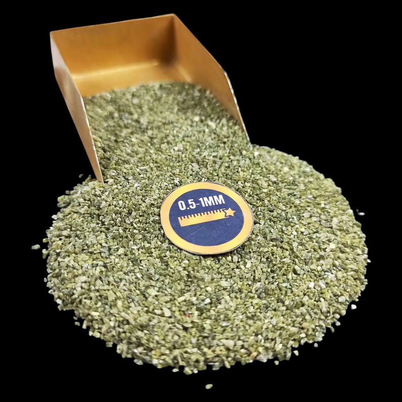 Earthmines Green Tourmaline Gemstone Crushed 0.5-1mm Natural Loose Stone for Resin Art, Jewelry Inlay, Reiki, Chakra Healing & Crystal Bottles - Image 1