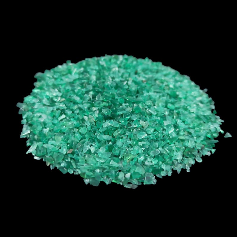 Earthmines Green Onyx Gemstone Crushed 1-3mm Natural Loose Stone for Orgonite, Jewelry, Reiki, Chakra Healing & Home Decor - Image 3