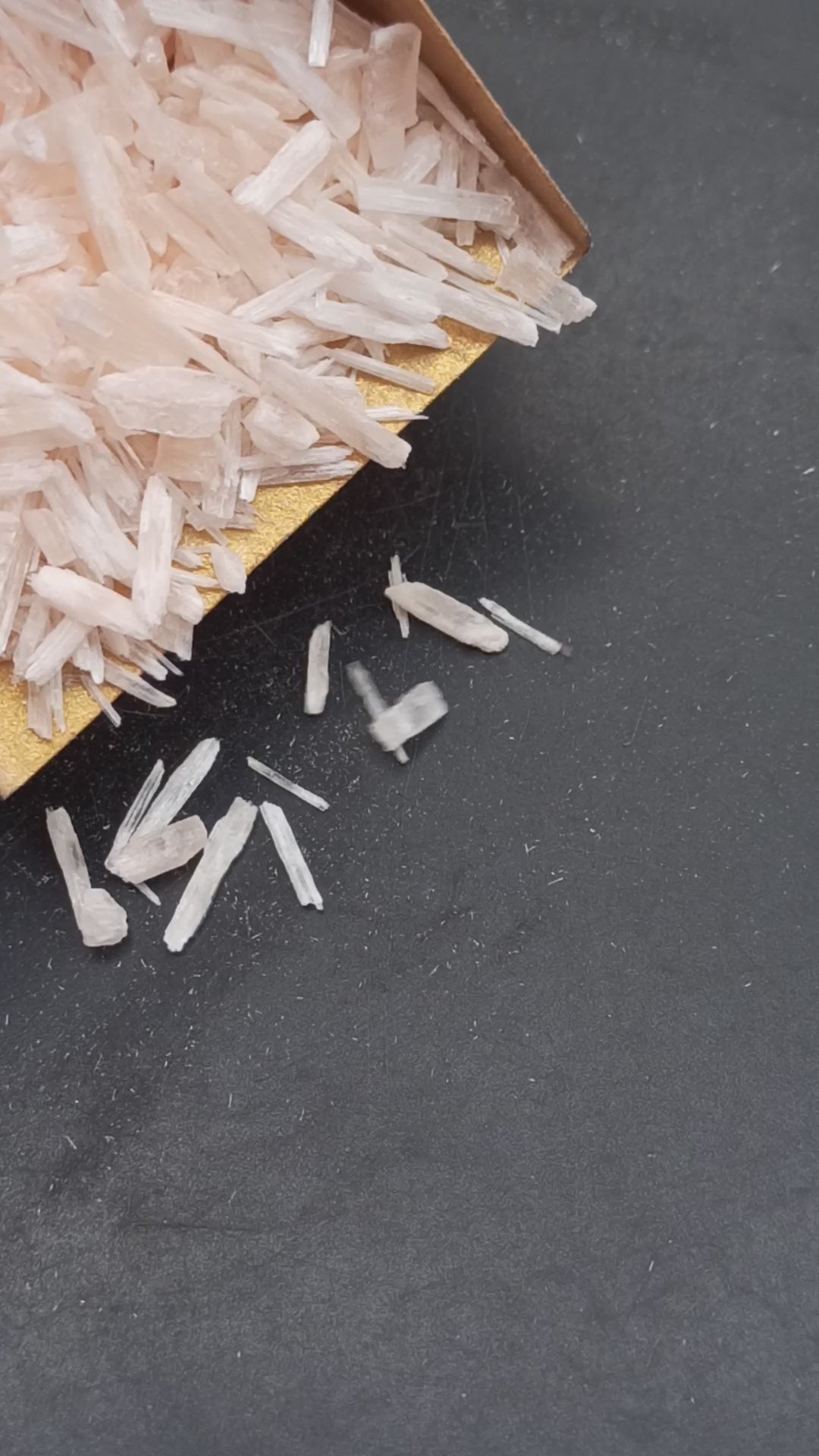Earthmines Orange Selenite Gemstone Crushed 3-5mm Natural Loose Stone for Vase Fillers, Crystal Decor, Reiki, Chakra Healing & Feng Shui