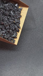 Earthmines Carborundum Gemstone Crushed 3-5mm Natural Loose Stone for Vase Fillers, Crystal Decor, Reiki, Chakra Healing & Feng Shui