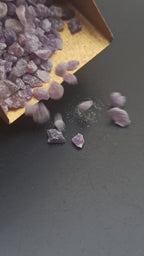 Earthmines Lepidolite Gemstone Crushed 3-5mm Natural Loose Stone for Vase Fillers, Crystal Decor, Reiki, Chakra Healing & Feng Shui