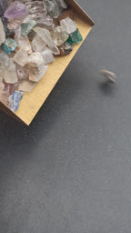 Earthmines Multi Natural Stones Gemstone Crushed 1-3mm Natural Loose Stone for Orgonite, Jewelry, Reiki, Chakra Healing & Home Decor