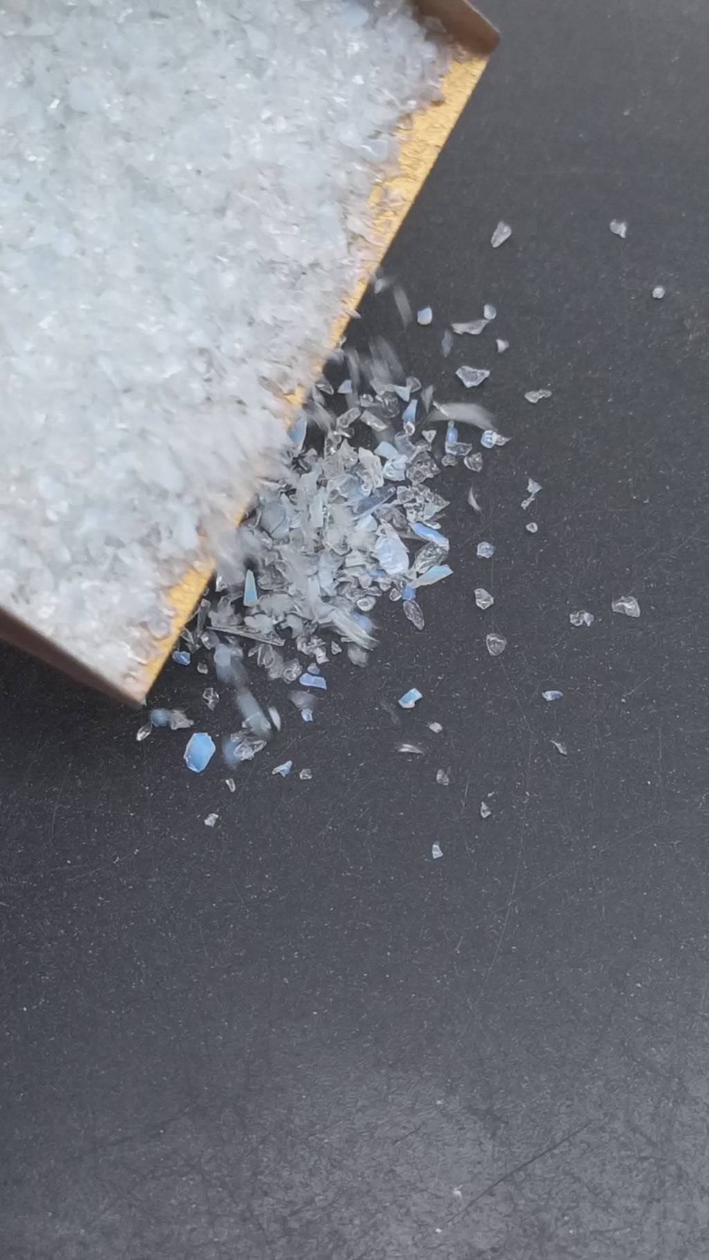Earthmines Sea Opalite Gemstone Crushed 0.5-1mm Natural Loose Stone for Resin Art, Jewelry Inlay, Reiki, Chakra Healing & Crystal Bottles