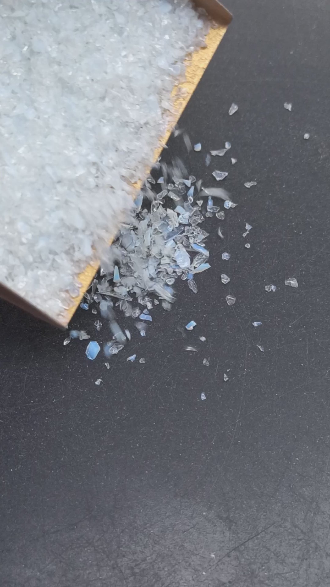 Earthmines Sea Opalite Gemstone Crushed 0.5-1mm Natural Loose Stone for Resin Art, Jewelry Inlay, Reiki, Chakra Healing & Crystal Bottles