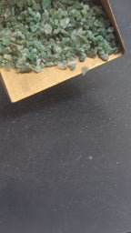 Earthmines Green Jade Gemstone Crushed 1-3mm Natural Loose Stone for Orgonite, Jewelry, Reiki, Chakra Healing & Home Decor