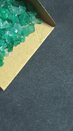 Earthmines Green Onyx Gemstone Crushed 3-5mm Natural Loose Stone for Vase Fillers, Crystal Decor, Reiki, Chakra Healing & Feng Shui