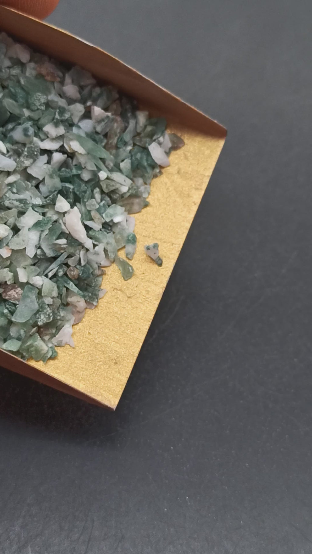 Earthmines Tree Agate Gemstone Crushed 1-3mm Natural Loose Stone for Orgonite, Jewelry, Reiki, Chakra Healing & Home Decor