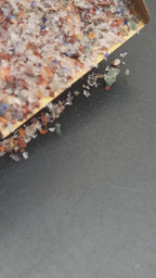 Earthmines New 7 Chackra Gemstone Crushed 0.5-1mm Natural Loose Stone for Resin Art, Jewelry Inlay, Reiki, Chakra Healing & Crystal Bottles