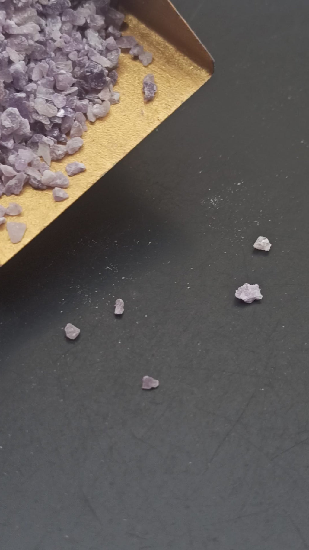 Earthmines Lepidolite Gemstone Crushed 0.5-1mm Natural Loose Stone for Resin Art, Jewelry Inlay, Reiki, Chakra Healing & Crystal Bottles