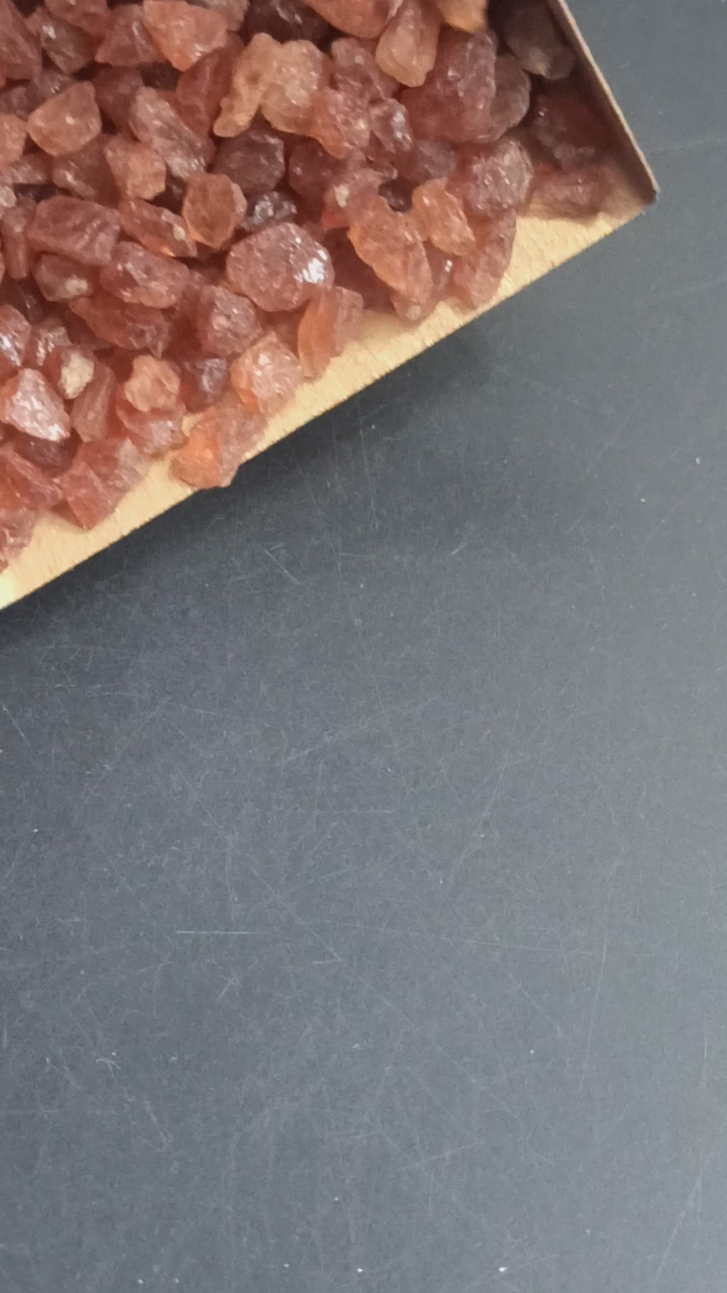 Earthmines Hessonite Garnet Gemstone Crushed 3-5mm Natural Loose Stone for Vase Fillers, Crystal Decor, Reiki, Chakra Healing & Feng Shui